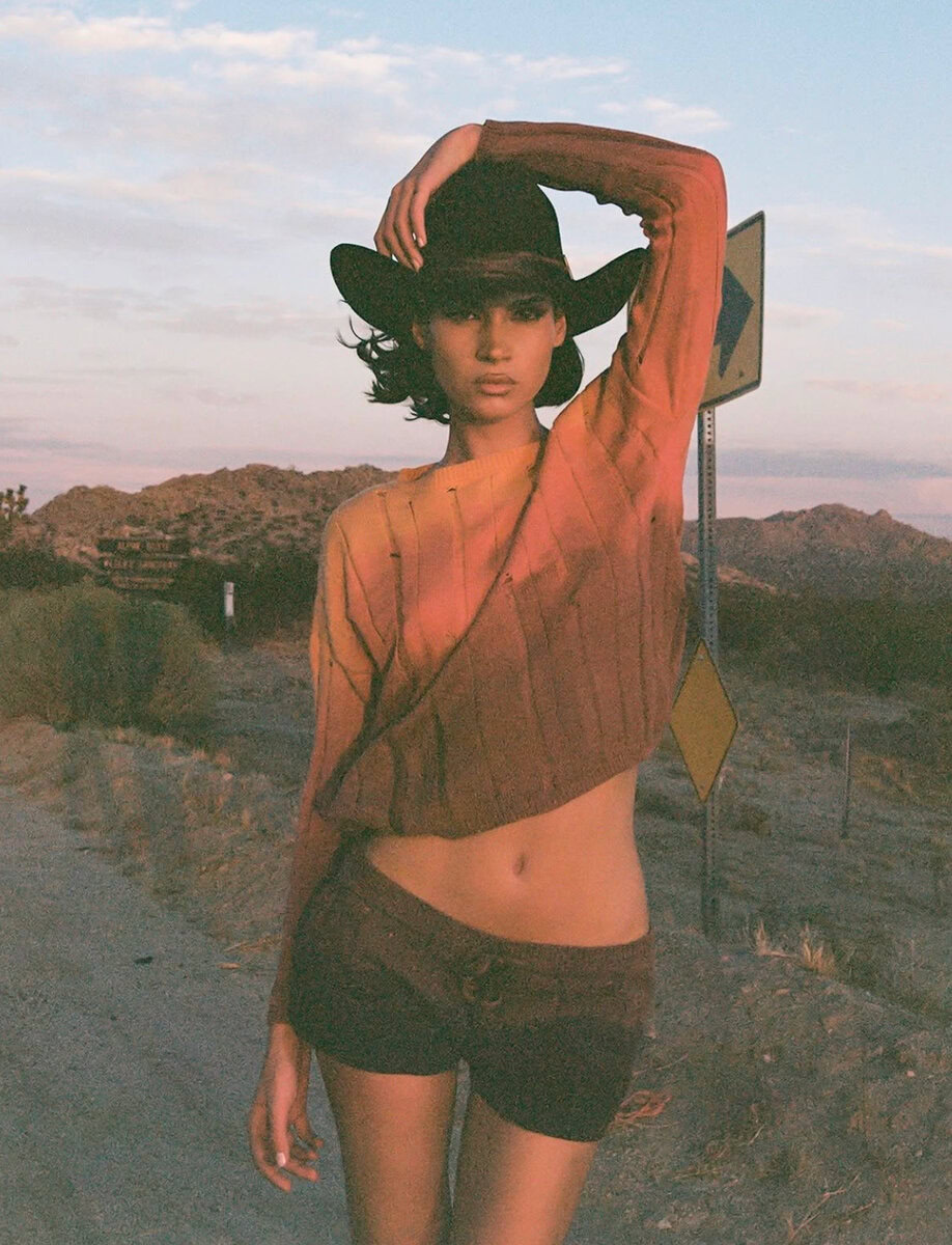 SUNSET RIPPED KNIT SWEATER