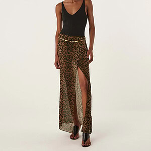 TAMMY LONG SKIRT | LEOPARD