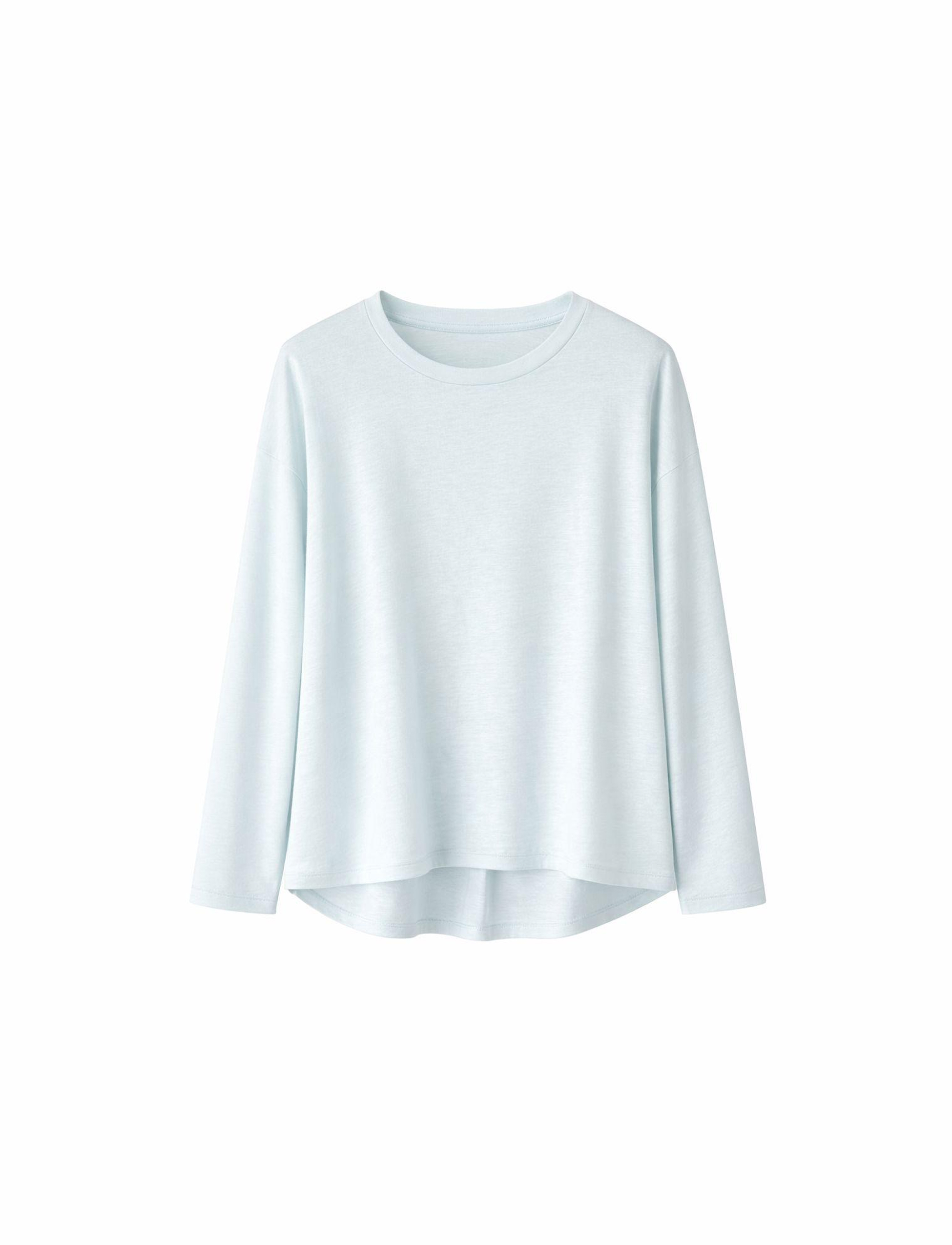 ROUND NECK 3/4 SLEEVES | EAU DE BLEU