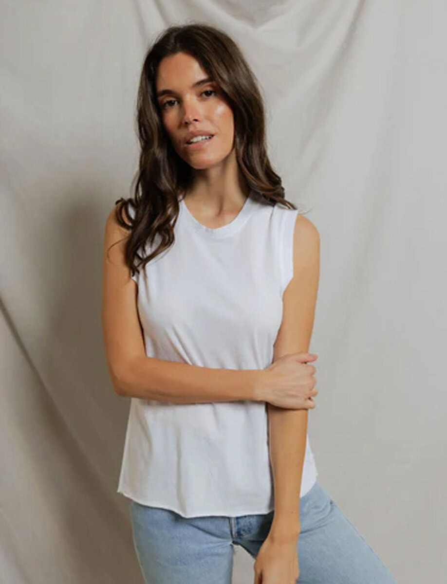 FAYE CRISPY COTTON TANK – תמונה 6