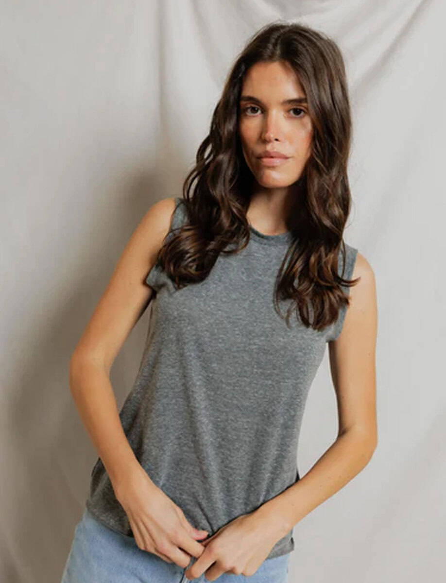 FAYE CRISPY COTTON TANK – תמונה 5