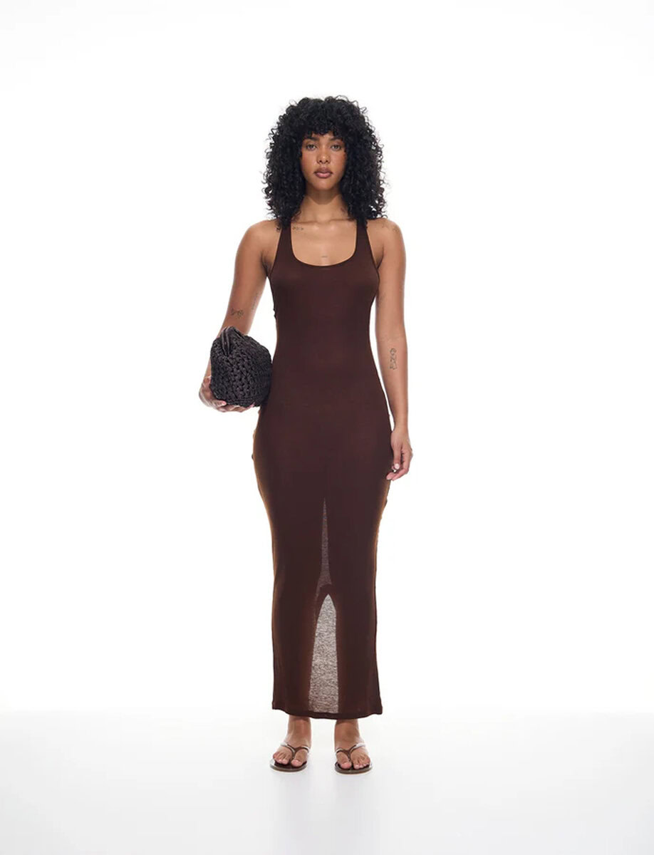 MYRA ANYA DRESS | CHOCOLATE