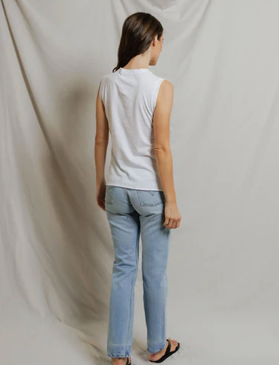 FAYE CRISPY COTTON TANK – תמונה 8