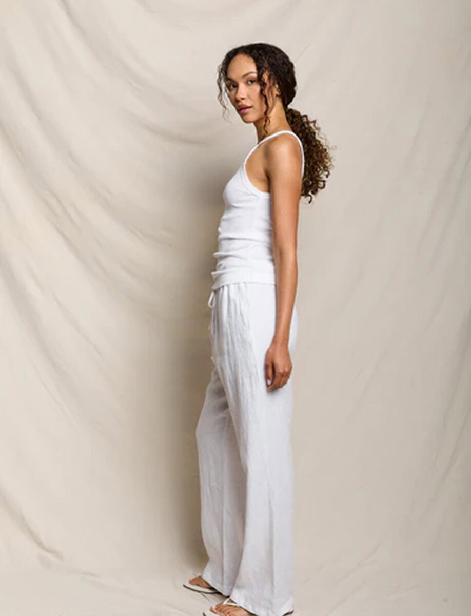 LORANA LINEN DRAWSTRING PANT – תמונה 6