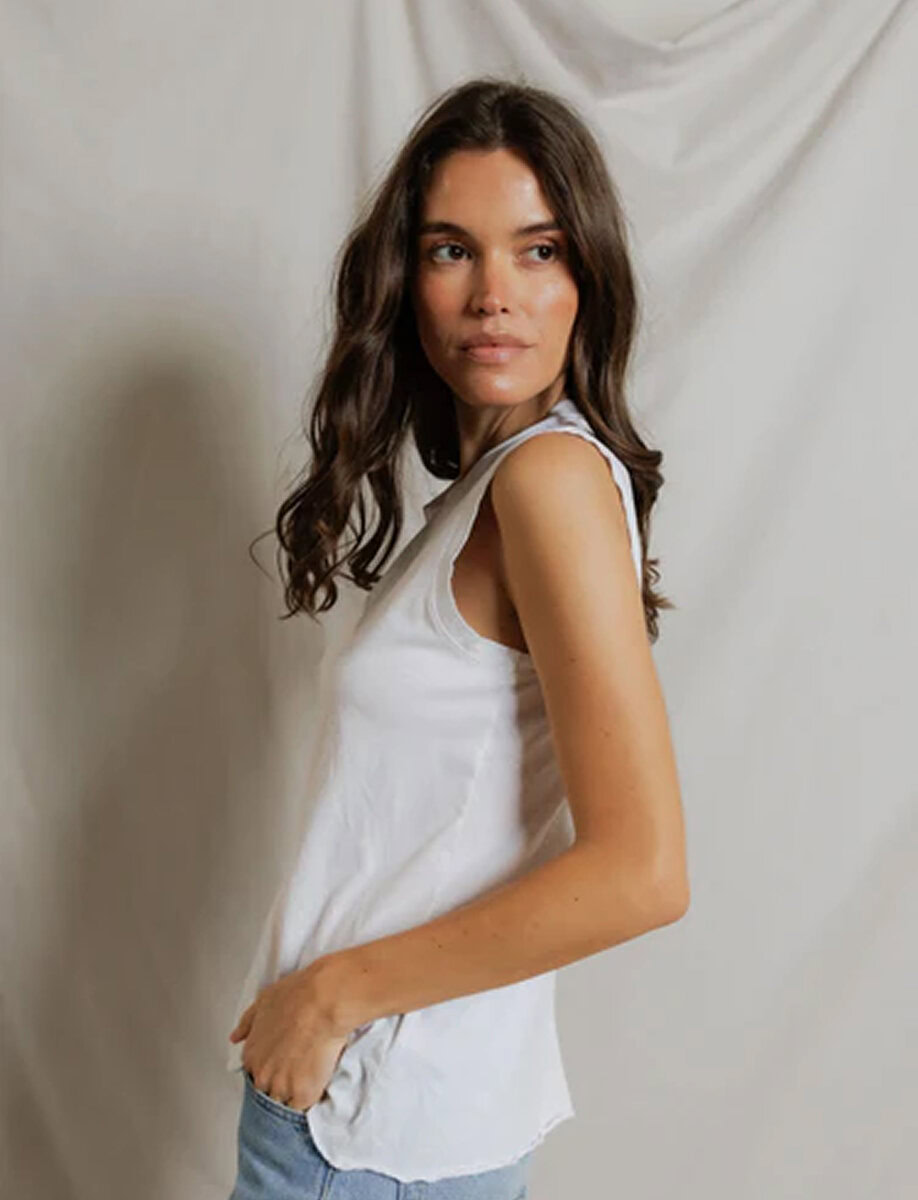 FAYE CRISPY COTTON TANK – תמונה 4