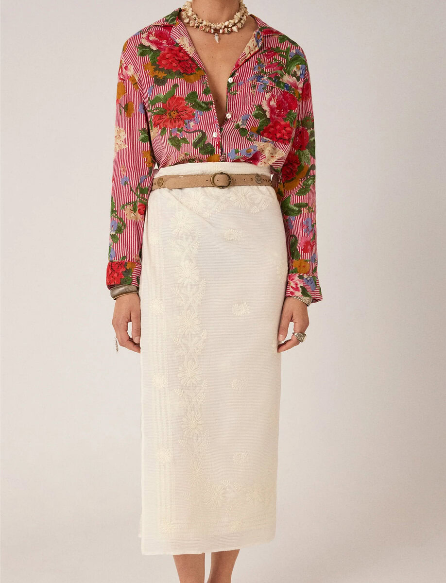 CLAVEL NILO PAREO | OFF WHITE – תמונה 4