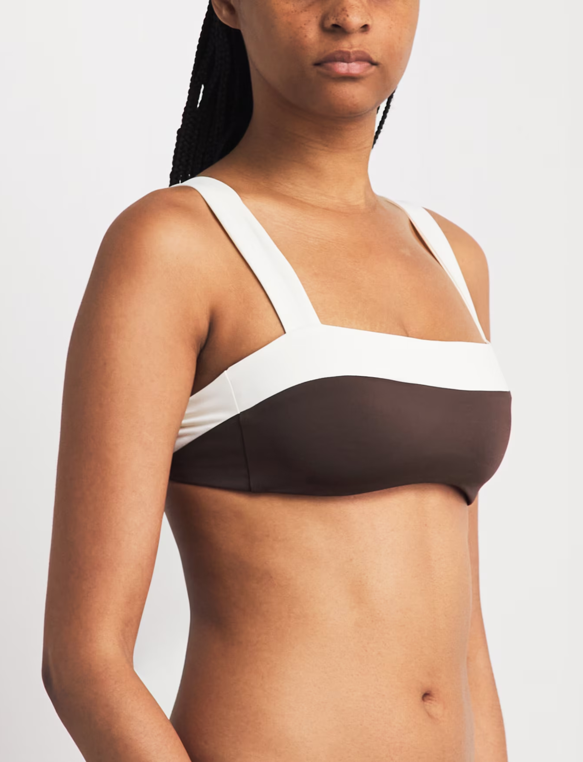 GRENADA TOP | ESPERSSO/IVORY – תמונה 3