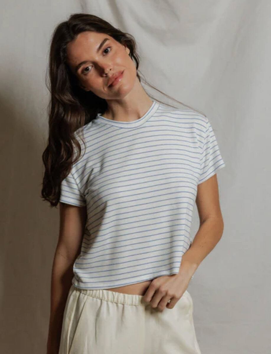 ERIN STRIPE TEE – תמונה 5