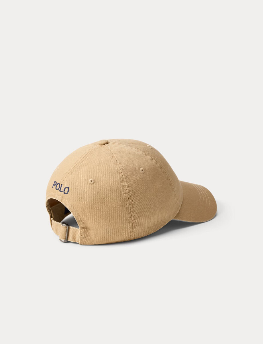 COTTON CHINO BALL CAP | KHAKI – תמונה 3