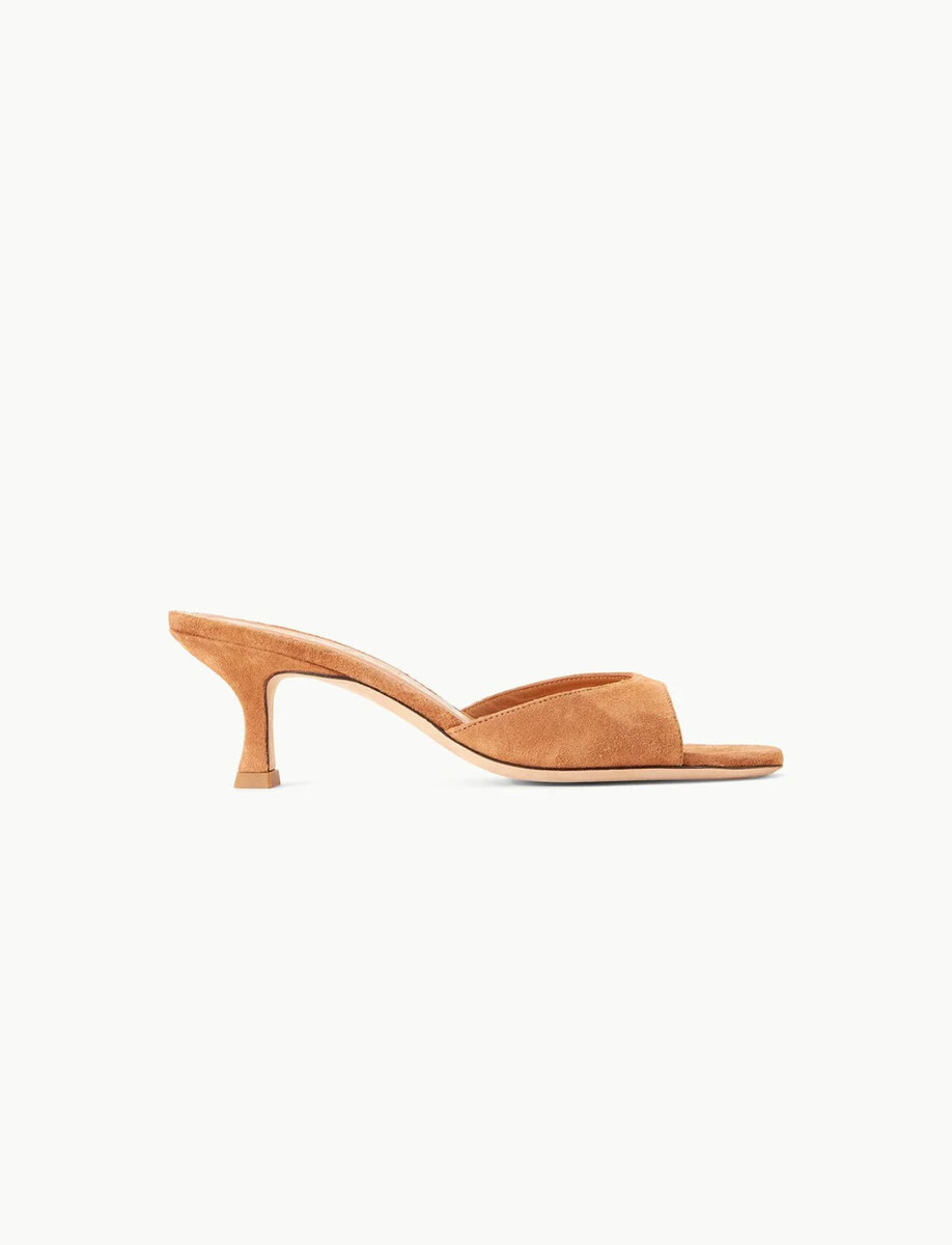 BRIGITTE MULE SUEDE TAN