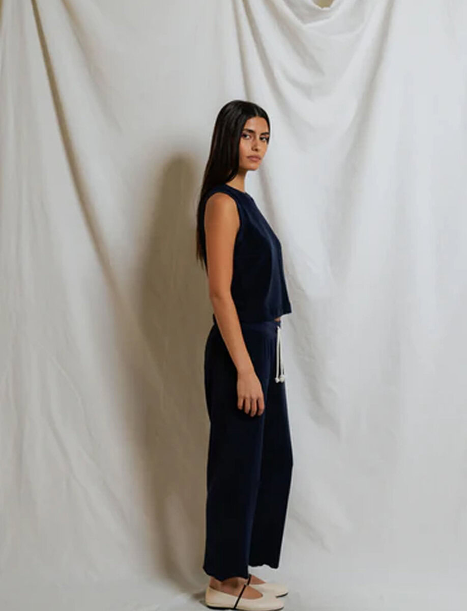 ELIANA LOOP TERRY CAPRI PANT – תמונה 4