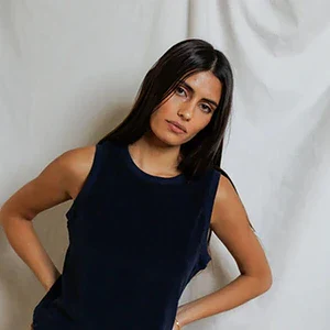 ESTHER LOOP TERRY NECK TANK