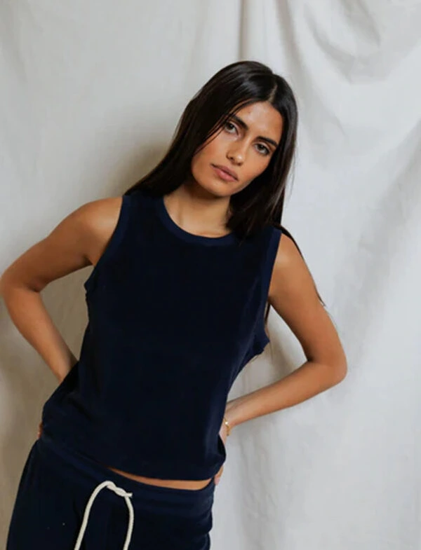 ESTHER LOOP TERRY NECK TANK