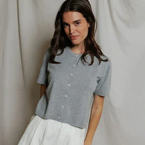 MAUDE COTOON SHORT CARDIGAN