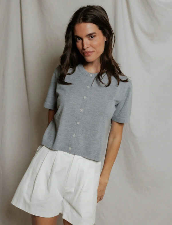 MAUDE COTOON SHORT CARDIGAN