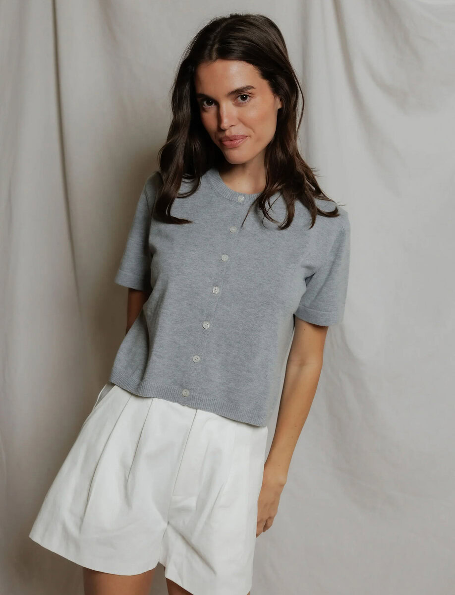 MAUDE COTOON SHORT CARDIGAN – תמונה 3