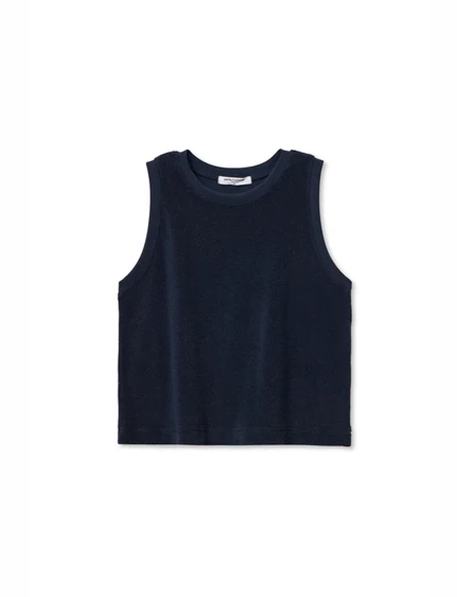 ESTHER LOOP TERRY NECK TANK – תמונה 8