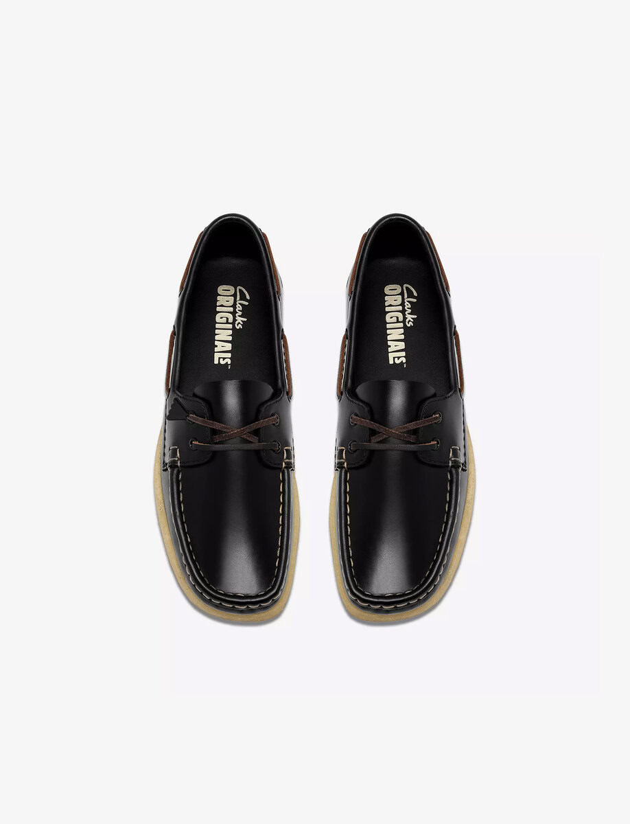 CLARKS GODNEY BOAT | BLACK – תמונה 3