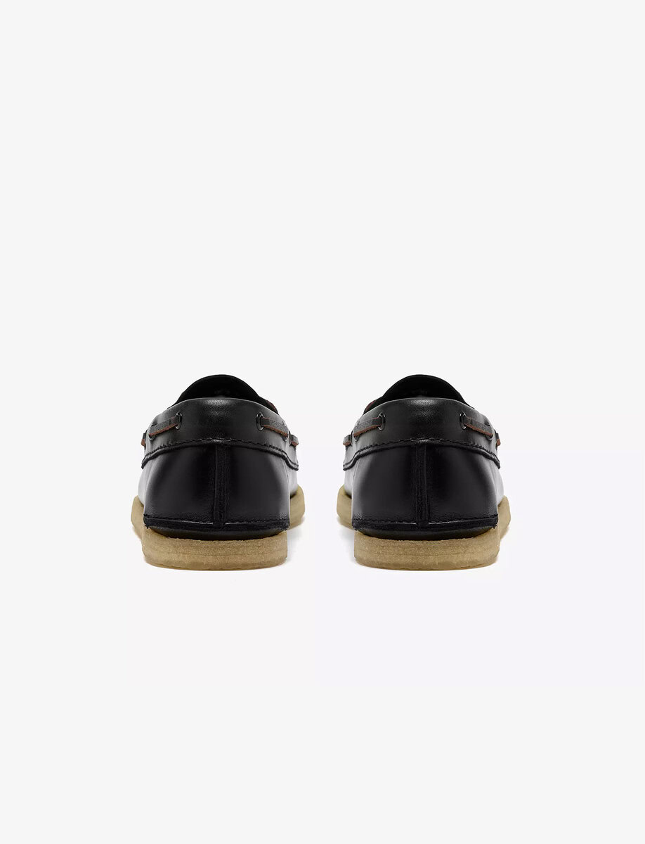 CLARKS GODNEY BOAT | BLACK – תמונה 4