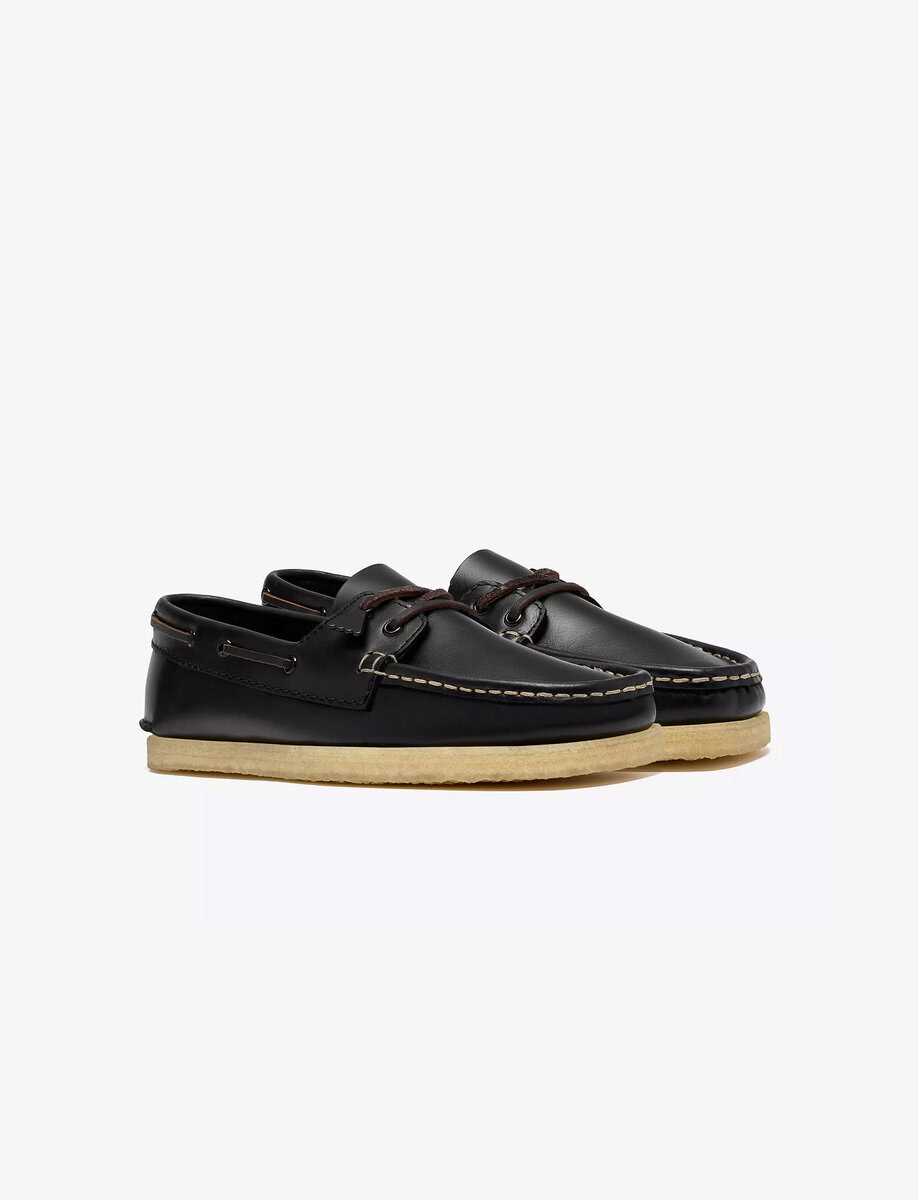 CLARKS GODNEY BOAT | BLACK – תמונה 5
