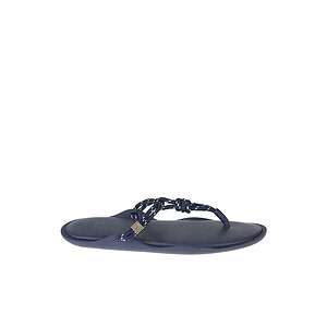 ROPE THONG FLAT SANDALS | BLUE
