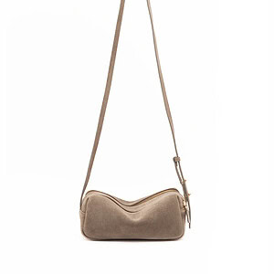 MINI TROUSSE SUEDE | TAUPE