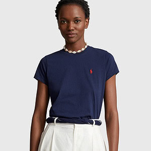 LOGO KNIT T-SHIRT | NAVY