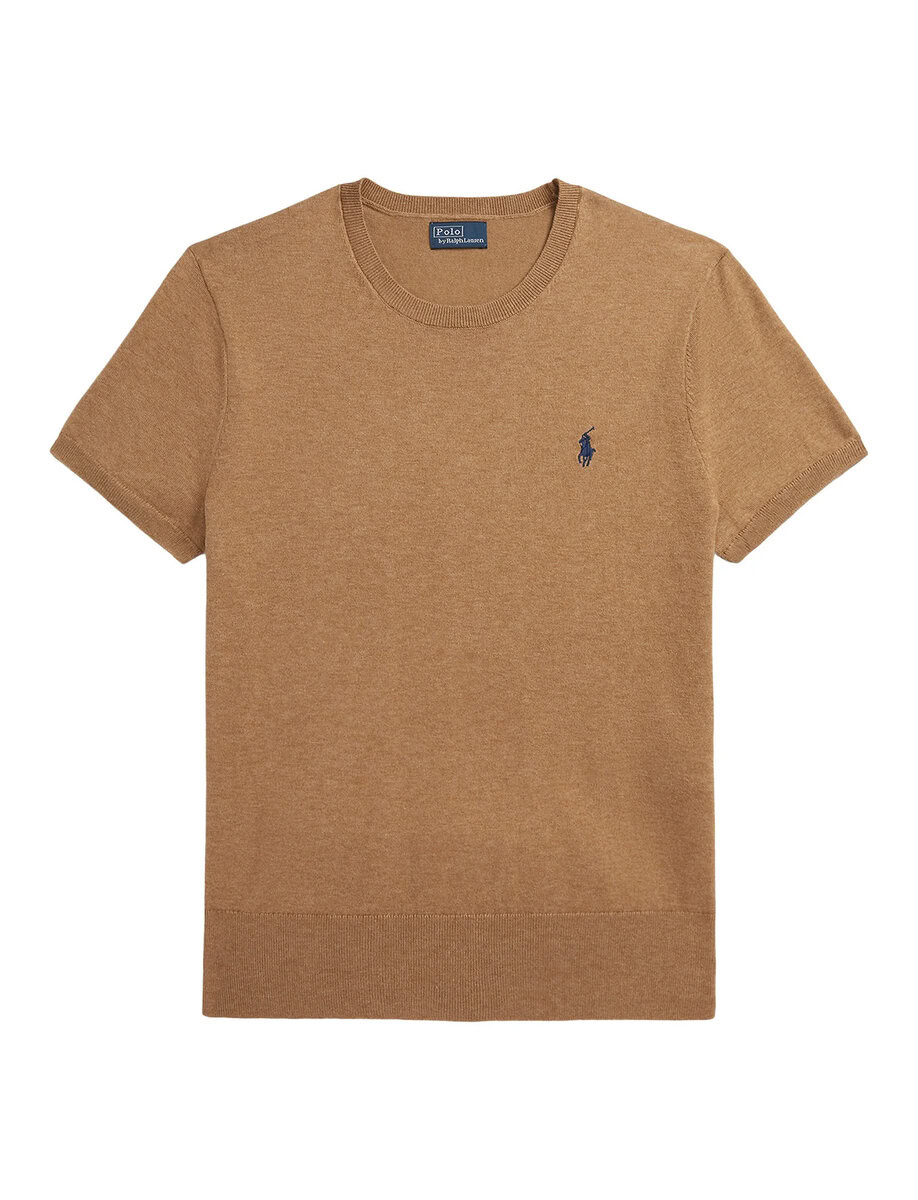 LOGO KNIT T-SHIRT | BEIGE – תמונה 6