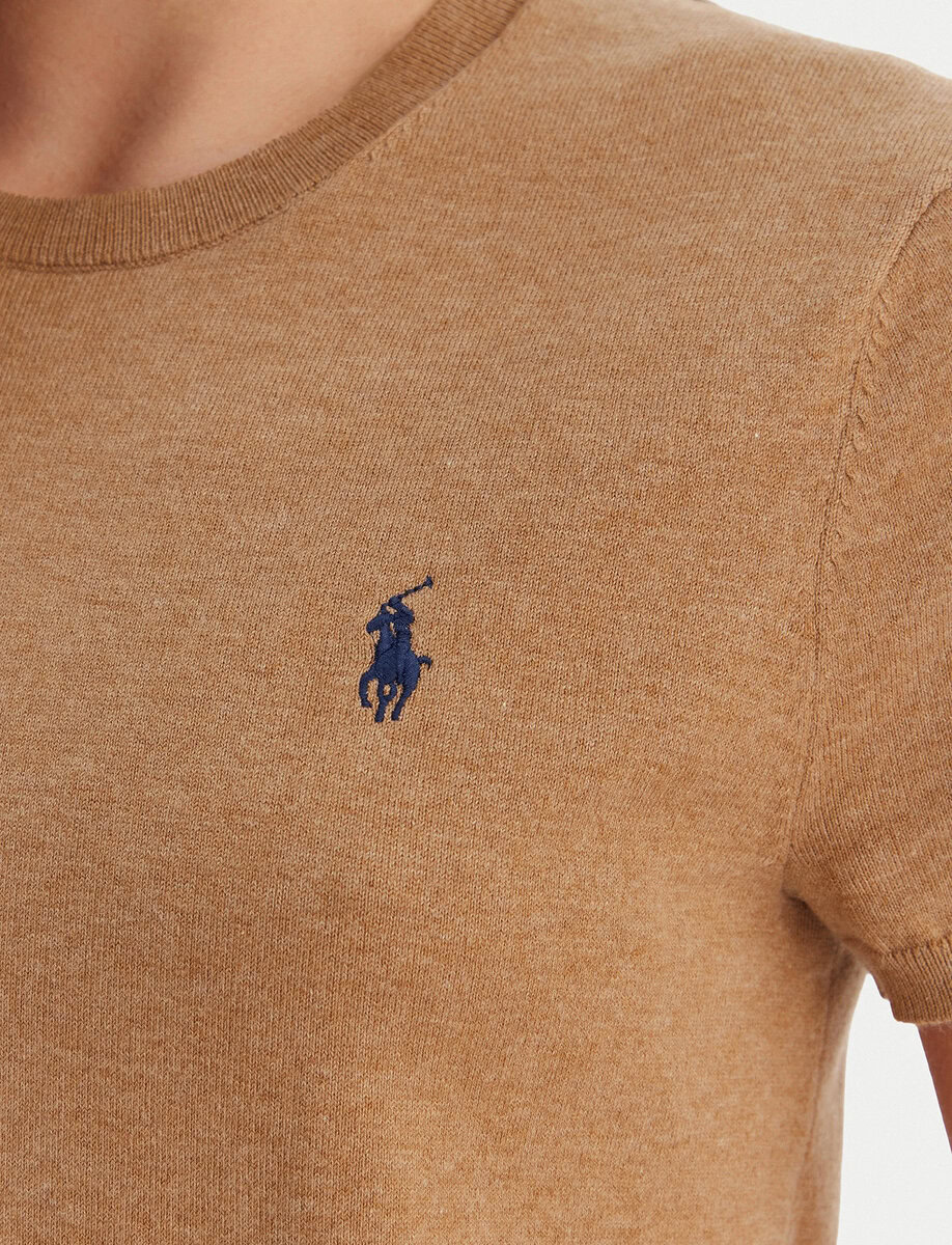 LOGO KNIT T-SHIRT | BEIGE – תמונה 5