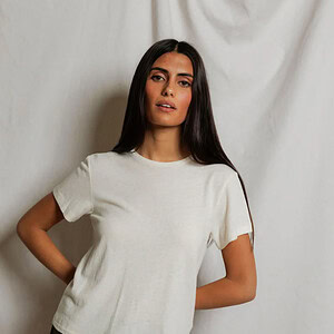 VIVIAN HEMP COTTON CREWNECK TEE