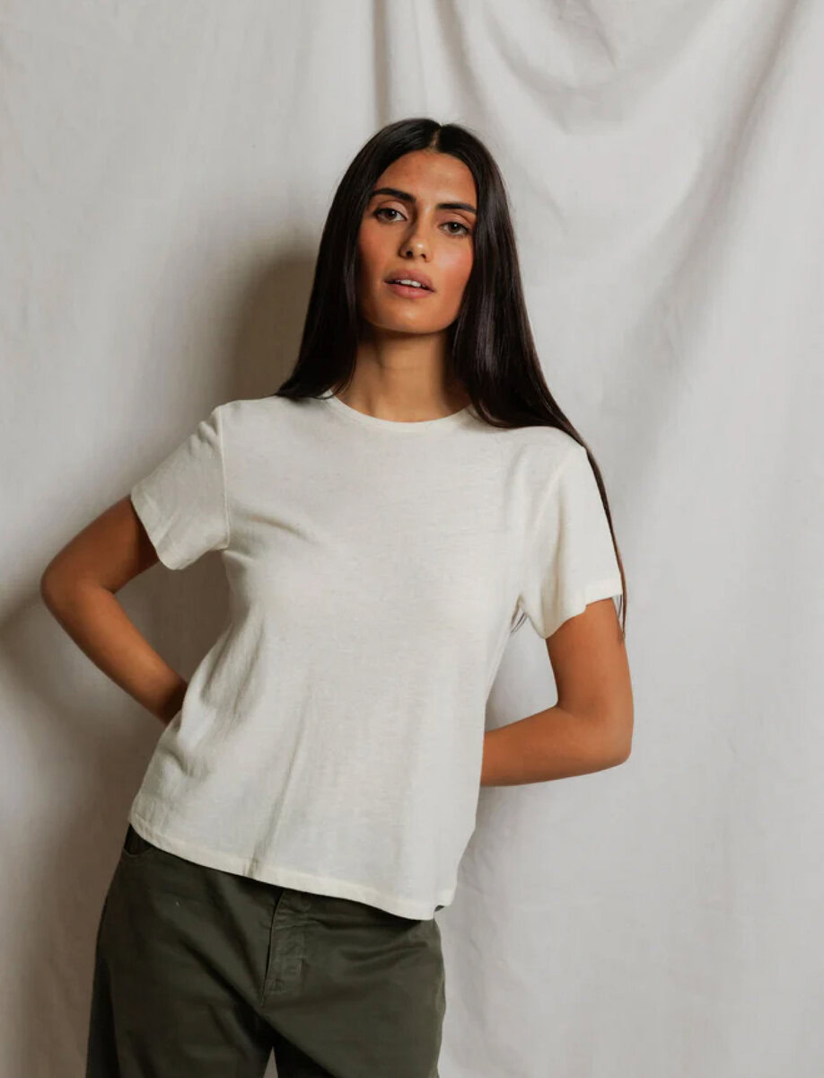 VIVIAN HEMP COTTON CREWNECK TEE