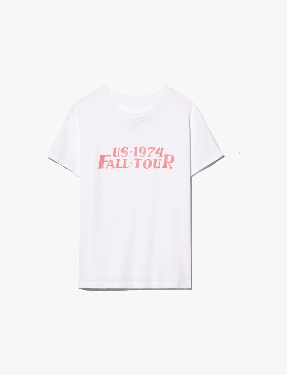 1974 BRADY TEE | WHITE RED PRINT
