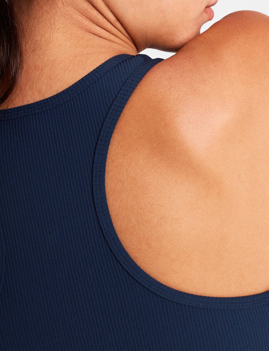COMBAT RIB CROP TOP | BLUE – תמונה 4