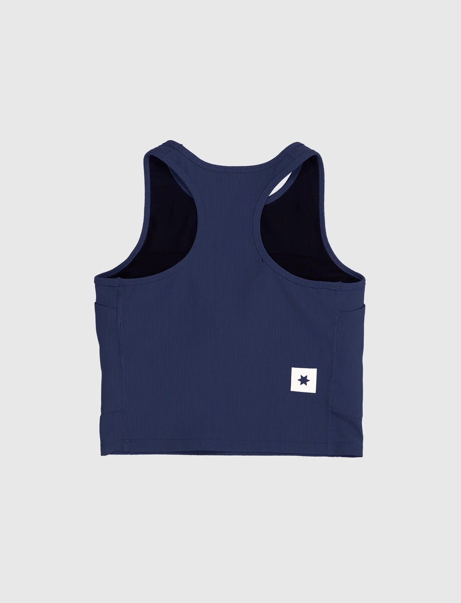 COMBAT RIB CROP TOP | BLUE – תמונה 3
