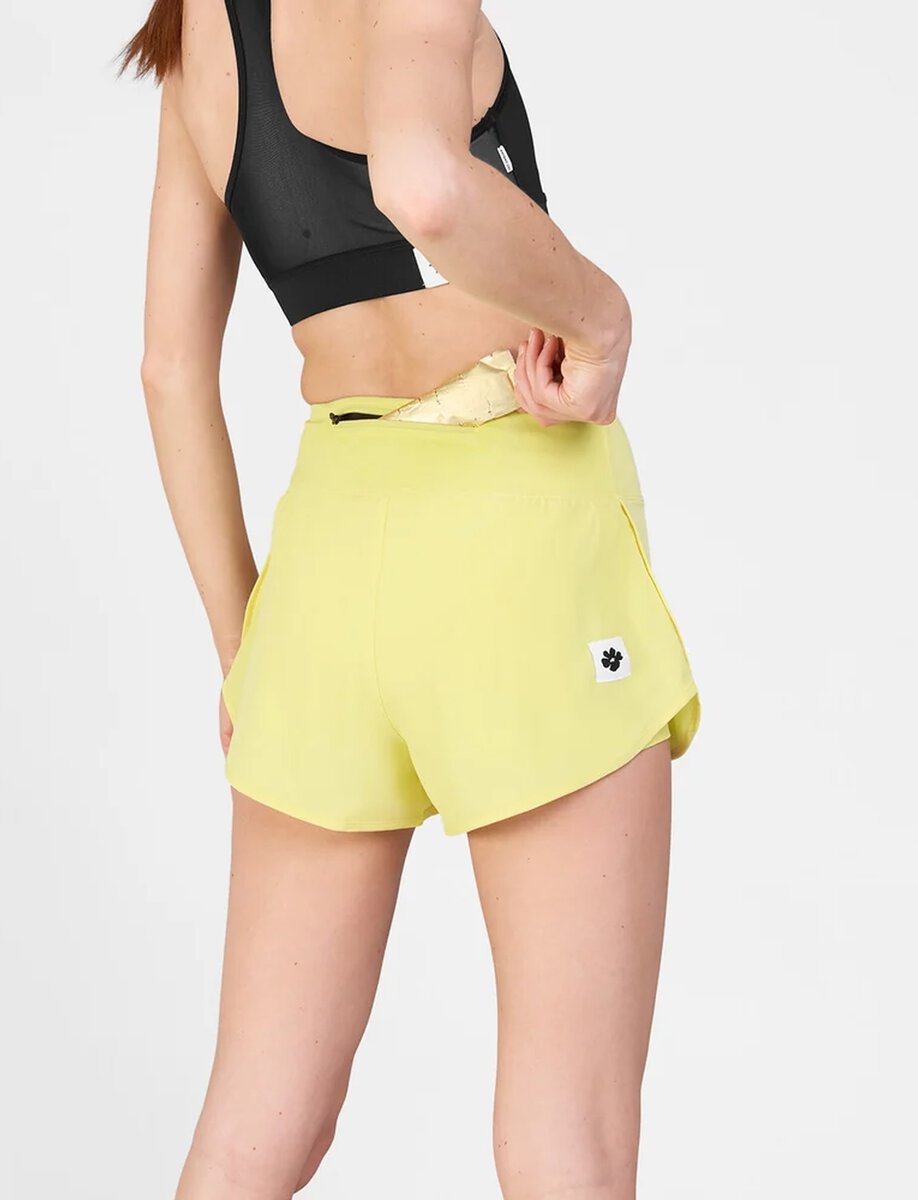 W FLOWER PACE SHORTS | YELLOW – תמונה 4