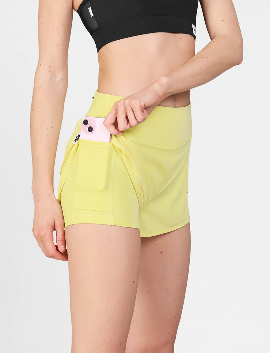 W FLOWER PACE SHORTS | YELLOW – תמונה 5