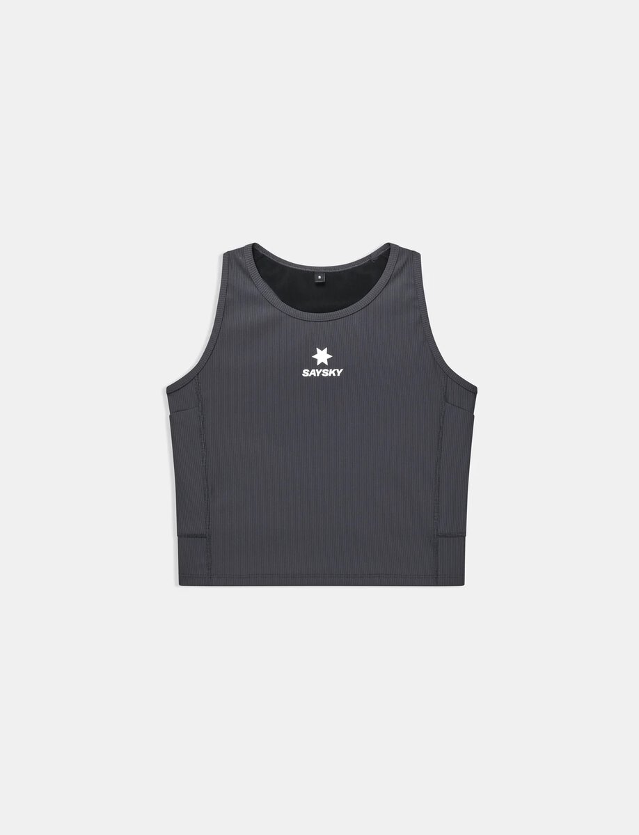 COMBAT RIB CROP TOP | GREY