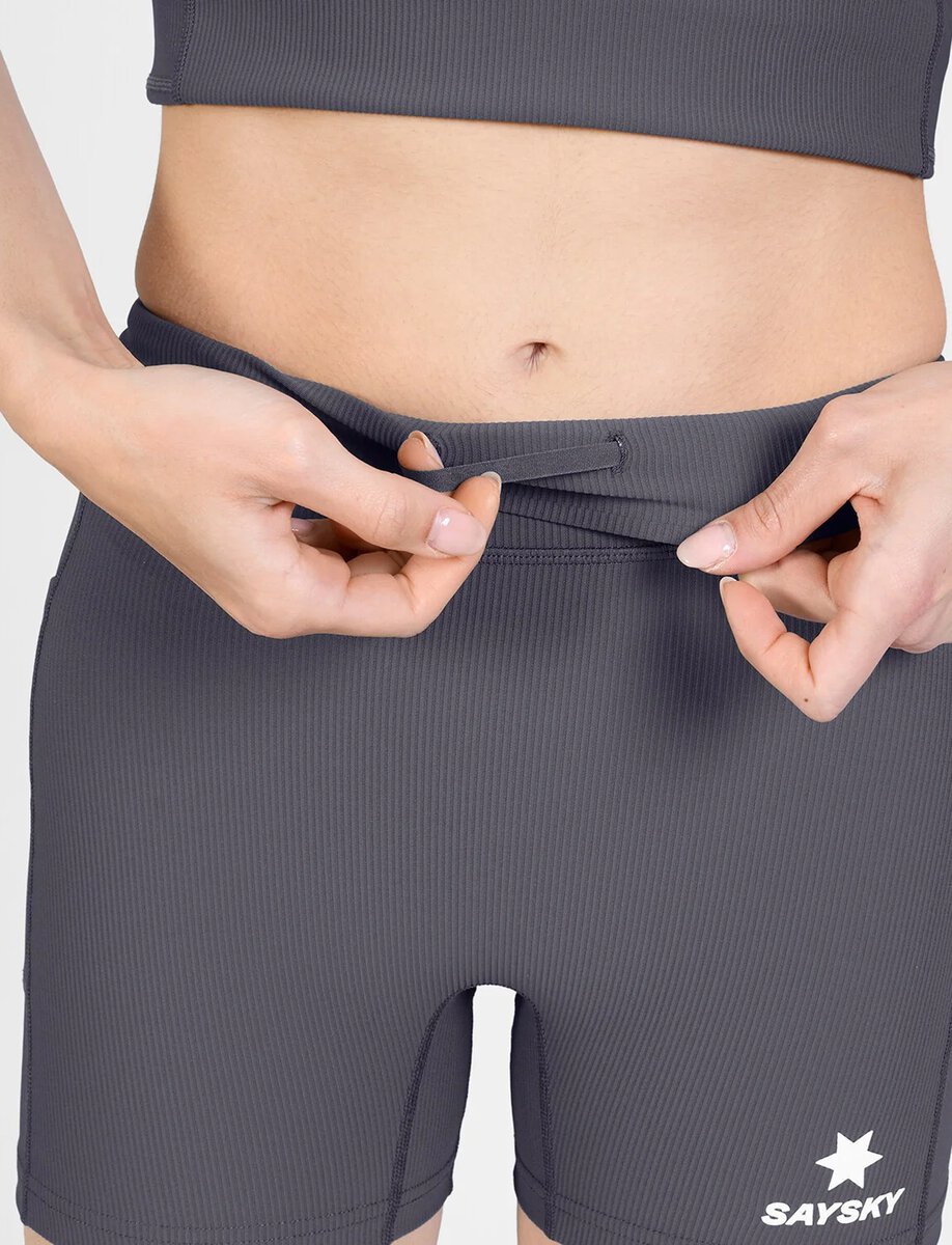 COMBAT+ RIB SHORT TIGHTS | GREY – תמונה 3