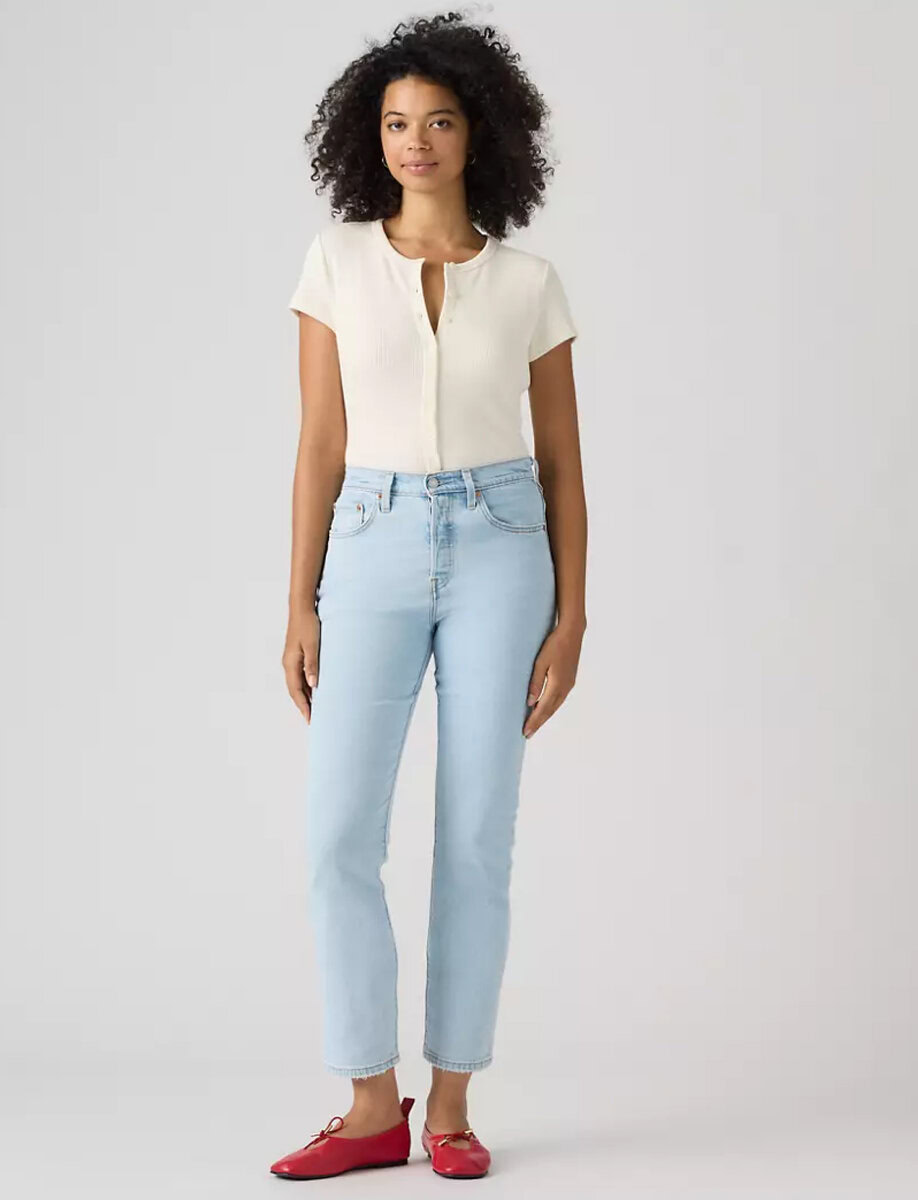 ORIGINAL 501 CROPPED JEANS | LIGHT WASH – תמונה 5