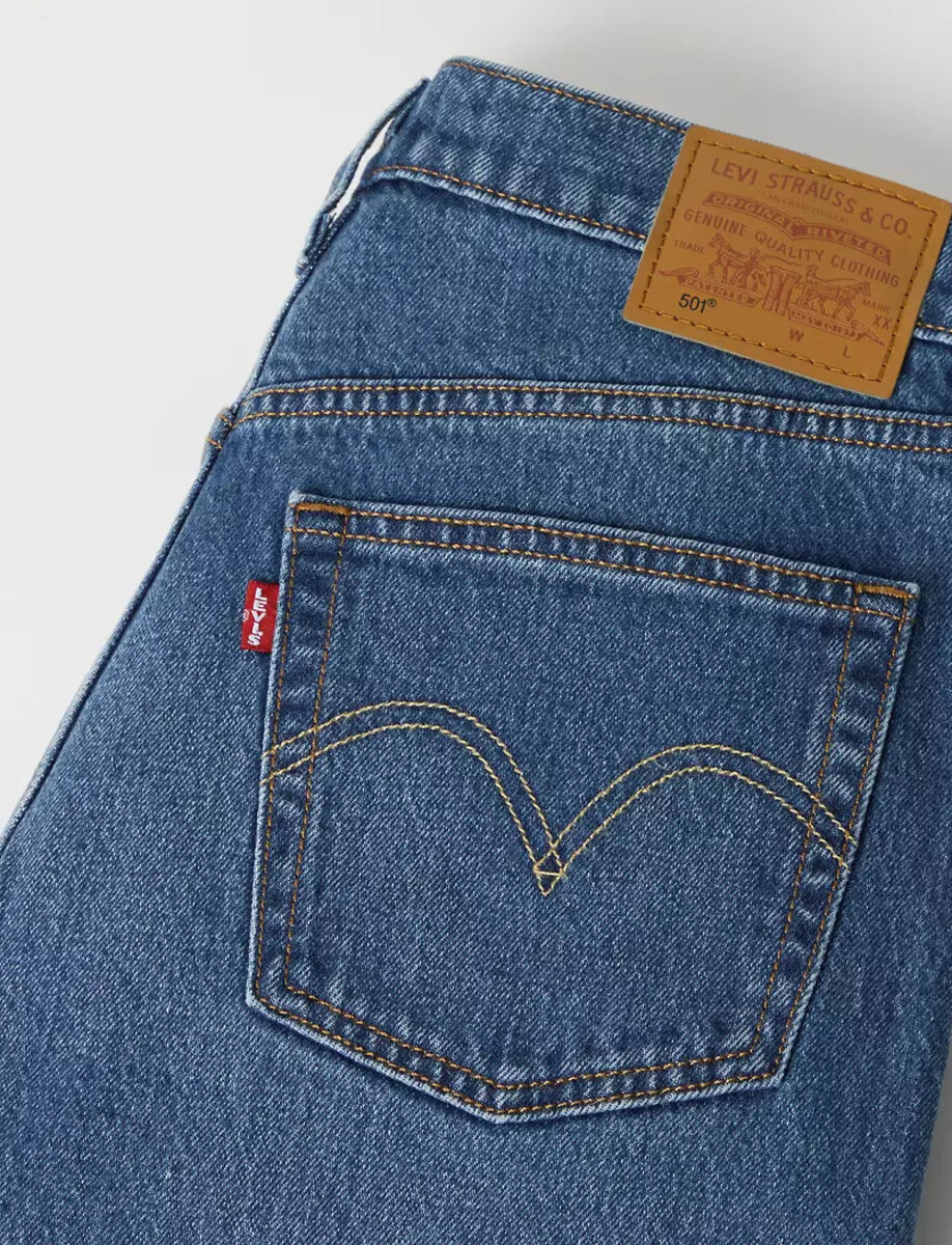 ORIGINAL 501 CROPPED JEANS | MEDIUM WASH – תמונה 7