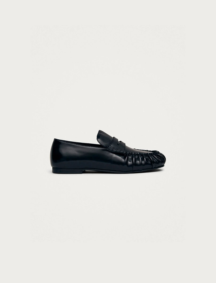 AVEN LEATHER LOAFERS | BLACK