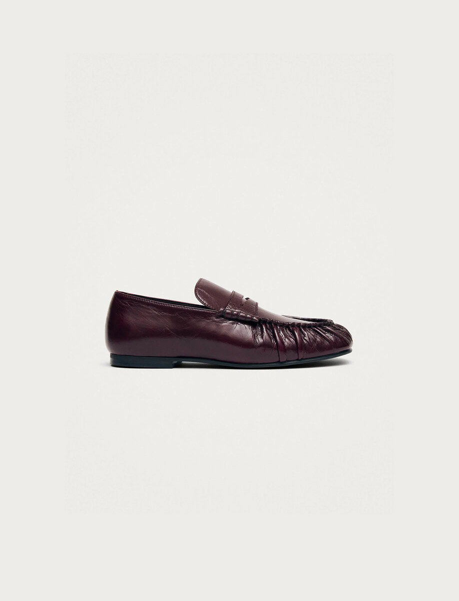 AVEN LEATHER LOAFERS | RIFT BURGUNDY