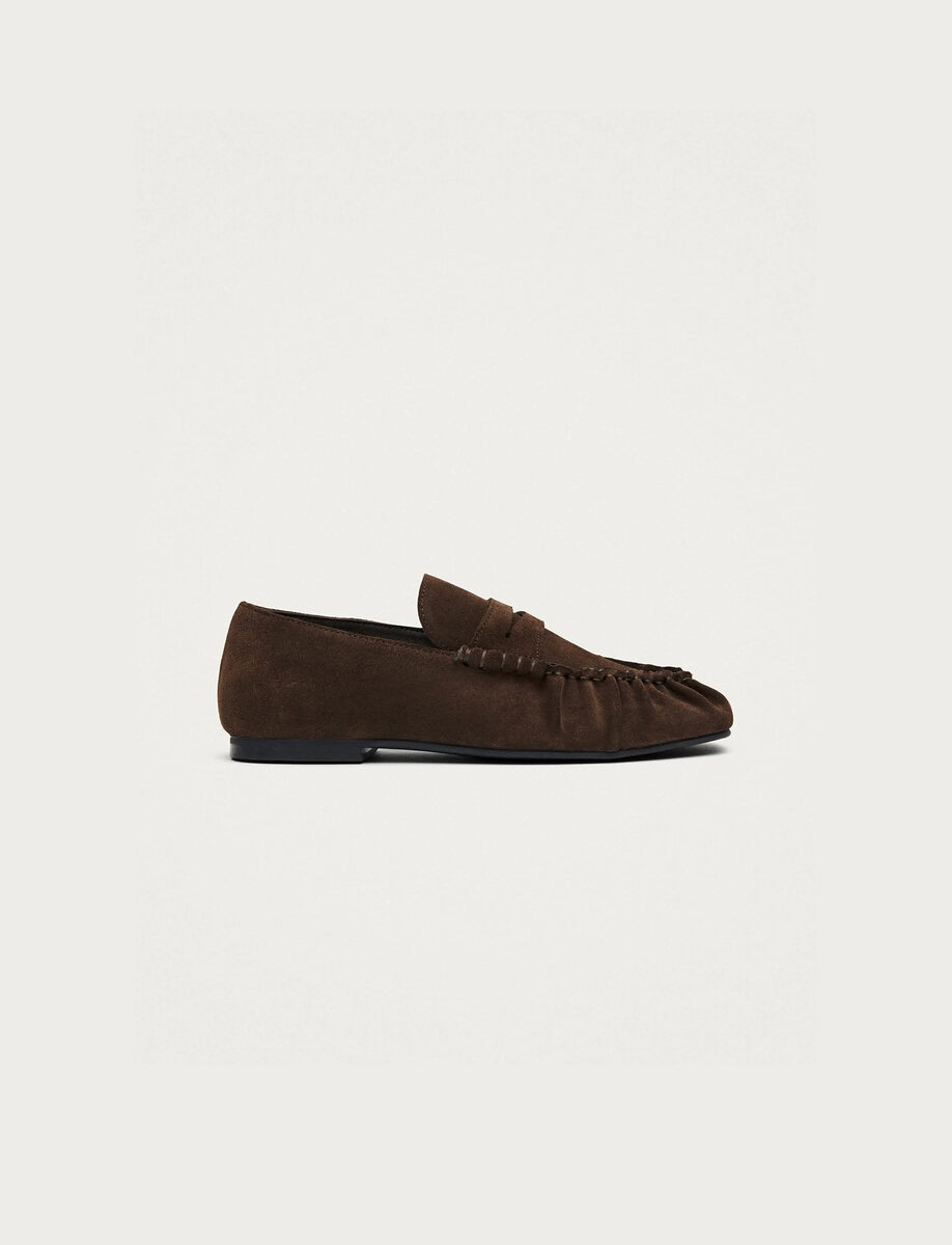AVEN SUEDE LEATHER LOAFERS | BROWN