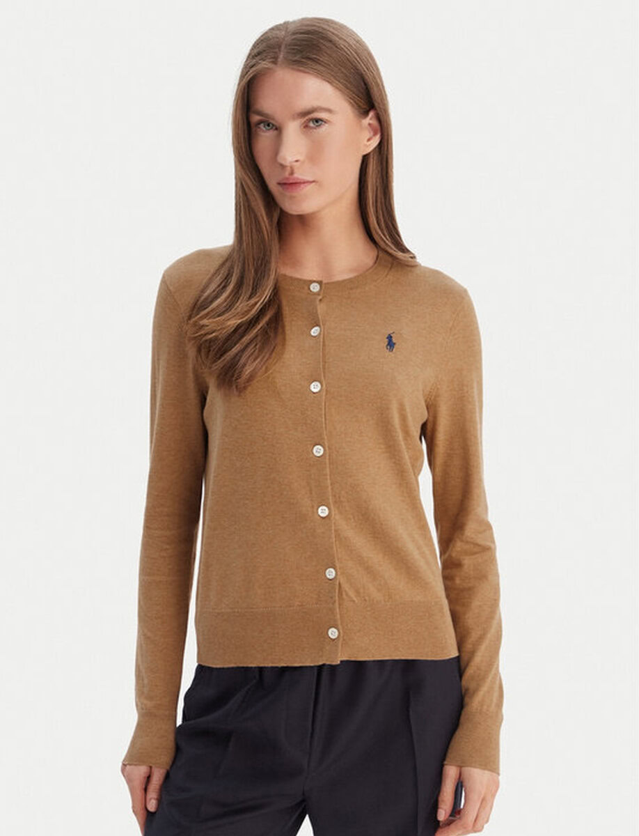 FINE-KNIT CARDIGAN | MEDIUM BEIGE