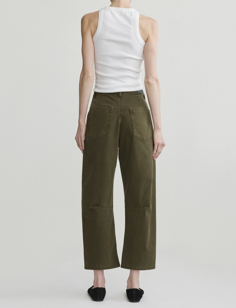BILIE EASY BARREL PANTS | PINE – תמונה 5