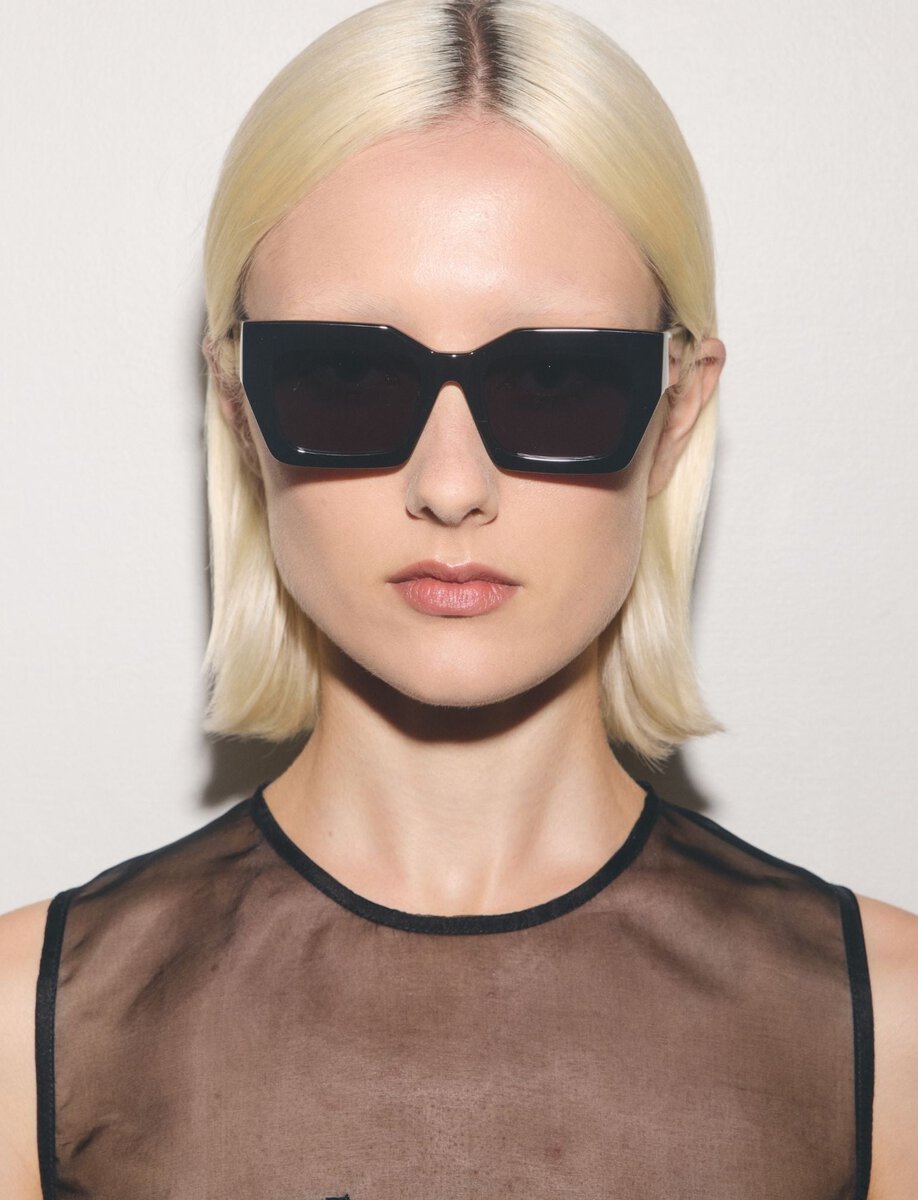 ELIO SUNGLASSES | BLACK ACETATE – תמונה 3