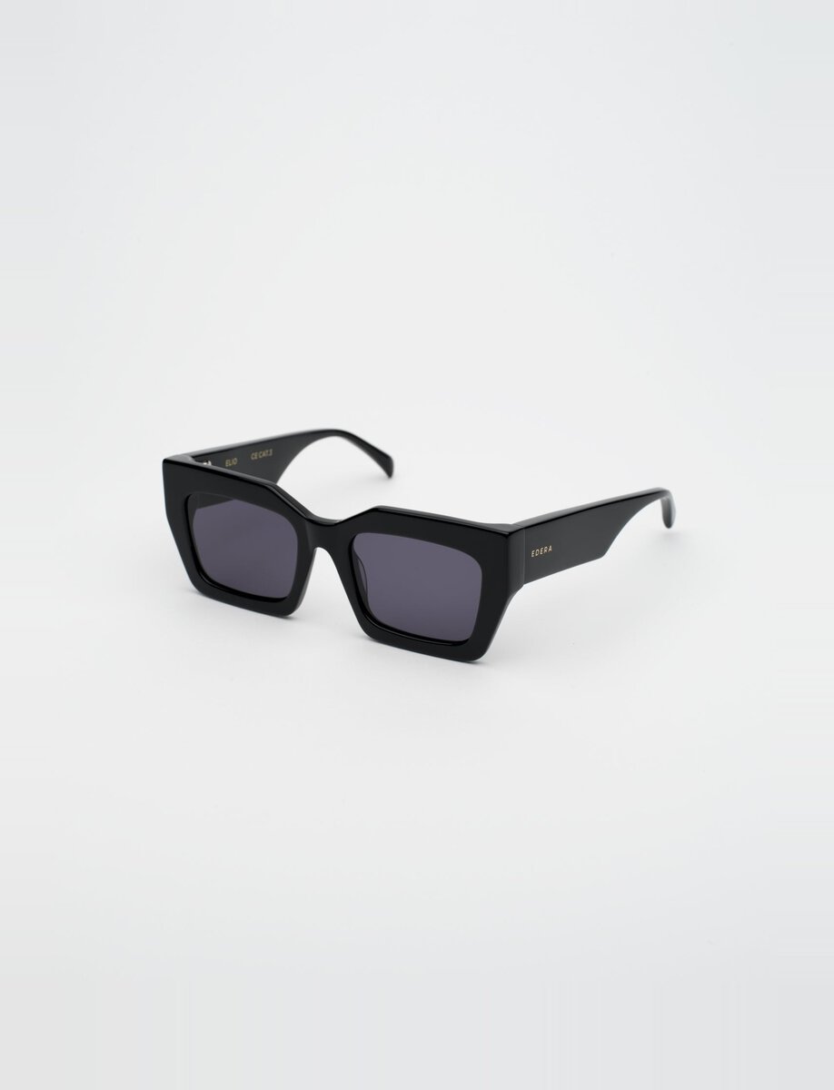 ELIO SUNGLASSES | BLACK ACETATE – תמונה 4