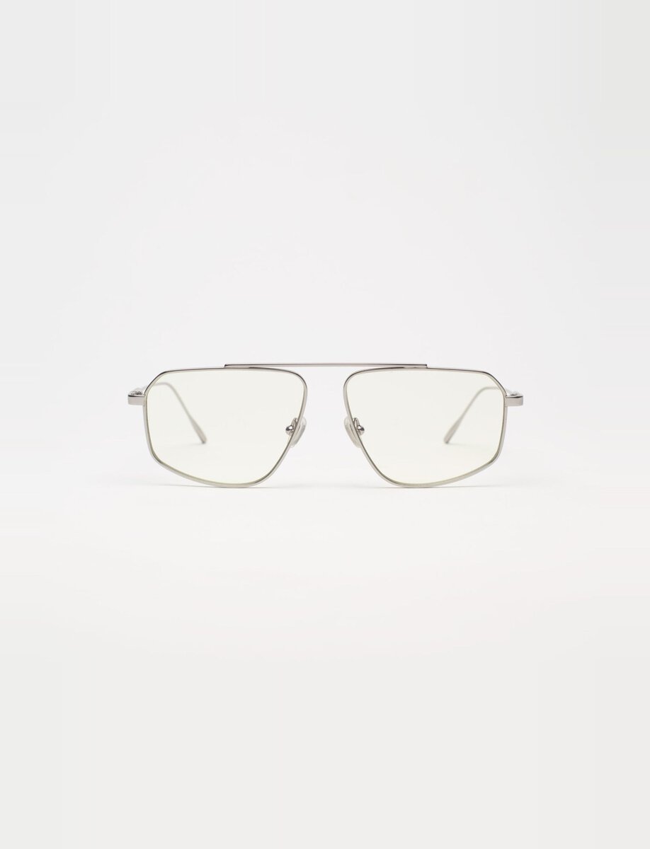 GIOVANNA TITANIUM BLUE LIGHT GLASSES | SILVER