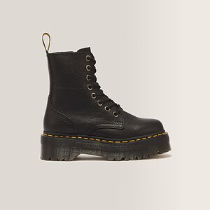 JADON III PISA LEATHER PLATFORM BOOTS | BLACK
