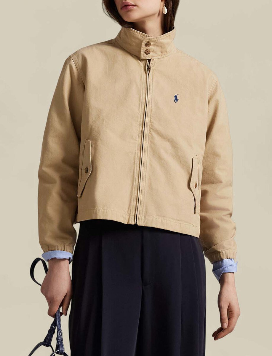 COTTON CANVAS JACKET | BEIGE